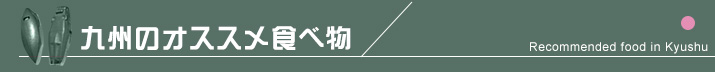 九州のオススメ食べ物